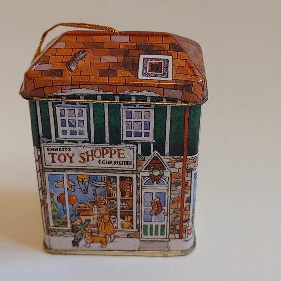 RARE The Second Cup Coffee Co. Christmas Ornament Tin Tea Container Ornament - Picture 3 of 6